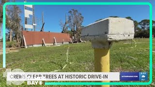 Historic Ruskin Family DriveIn looks to rebuild after Hurricane Milton [upl. by Htaek]