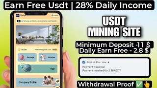 Get 100 USDT For FREE With Quick Withdrawal 💸 Usdt Mining Miner Withdrawal🎁 [upl. by Yendor]