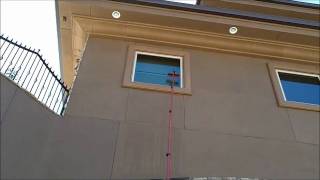 Baileys Window Cleaning using a Water Fed Pole in Yucaipa California [upl. by Lennor]