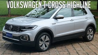 Avaliação Volkswagen TCross Highline 14 TSI [upl. by Eshman]