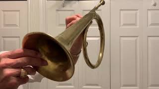 Rare 1935 Pelisson Gaillard amp Loiselet Bb Military Bugle Made in Lyon France [upl. by Nosde]