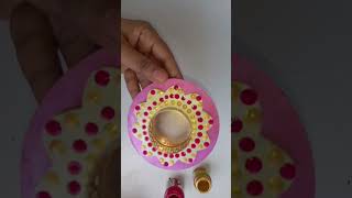 Diwali craft4 making diya holder [upl. by Arutek]