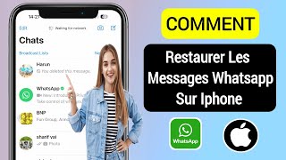 Comment restaurer les messages Whatsapp sur iPhone  Sauvegarder le message WhatsApp sur iPhone [upl. by Alle]