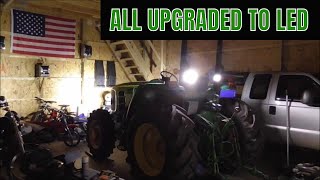 TRACTOR LIGHTS ALL UPGRADED TO LED [upl. by Phionna367]