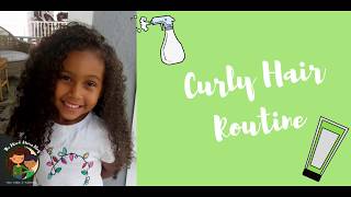 Curly Hair Routine  Biracial Hair Care [upl. by Ainoval]