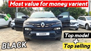 Kiger top model BLACK  बस ₹6 लाख से 😍 Renault Kiger RXZ  Kiger top varient detail review [upl. by Antoine227]