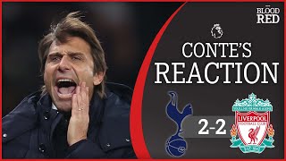 Liverpool Goal Shouldve Been Disallowed  Conte FULL Press Conference  Tottenham 22 Liverpool [upl. by Truitt]