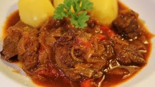 Ungarisches Gulasch Rezept  Der Bio Koch 465 [upl. by Feledy714]