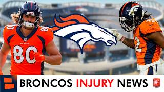 Broncos News Greg Dulcich RETURNING Nik Bonitto OUT Denver Broncos Injury Report Week 15 [upl. by Dianthe]