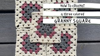 How to crochet a tree color Granny Square [upl. by Eeramit629]