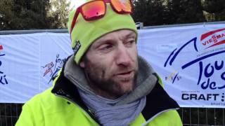 Tour de Ski 2012  Bjoern Hjelmeset interview [upl. by Yclek28]