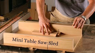 Mini Table Saw Sled Perfect Cuts Every Time [upl. by Juta]