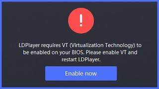 LDPlayer requires VT Virtualization Technology [upl. by Nemhauser]