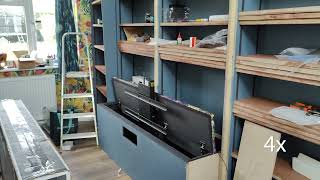 2023 Library Bookcase TV Cabinet Build [upl. by Stoddart716]