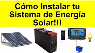 Como conectar el sistema de energía solar [upl. by Aiym]