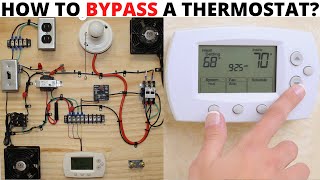 HVAC TRAINING BOARD How To Bypass A Thermostat How To Jump Out A Thermostat Troubleshooting Tips [upl. by Fidele]