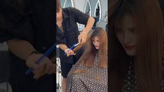 Professional hairdresser with simple haircut hairstyles haircut hair haircolorideas [upl. by Yotal]