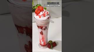 STRAWBERRY CREAM MAHABALESHWAR STYLE strawberry icecream dessert strawberries shorts [upl. by Ruford]