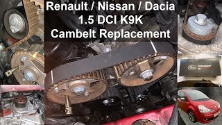 RenaultNissanDacia K9K 15 DCi Cambelt Replacement [upl. by Idak]