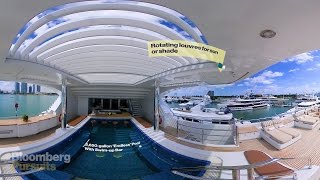 Explore a 79 Million Super Yacht with a 4Story Elevator in 360 [upl. by Alra]