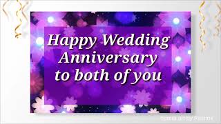 Happy Wedding Anniversary Wishes Greetings Whatsapp Status Video  Marriage anniversary Status Video [upl. by Dougald]