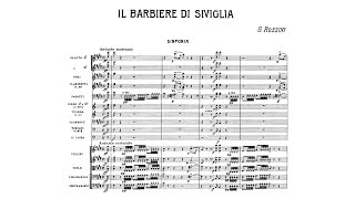 Rossini Il barbiere di Siviglia The Barber of Sevilia Overture Original Version with Score [upl. by Odnanref]