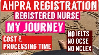 AHPRA Registration as a nurse No IELTS NO ENCLEX NO OSCE [upl. by Kitchen]