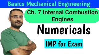 IC engine  Best Numericals  Basic Mechanical Engineering [upl. by Yrohcaz973]