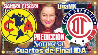 América Vs Toluca Cuartos de Final IDA Liga Mexicana ligamx pronosticos prediccionesdeportivas [upl. by Coop534]