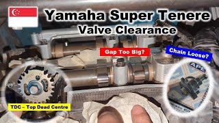 Valve Clearance  Cam Chain Tensioner  Yamaha Super Tenere Restoration Part 12 [upl. by Assenat]