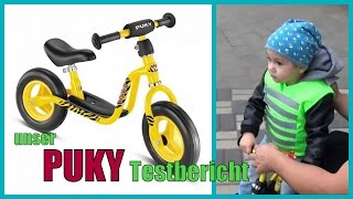 Puky Laufrad Testbericht  First Biker Sicherheitsweste  Familybook [upl. by Lrat150]