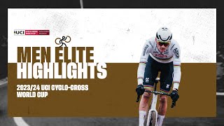 Zonhoven  Men Elite Highlights  202324 UCI Cyclocross World Cup [upl. by Ramel534]