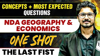 Geography amp Economics Marathon For NDA2 2024 Exam  One Shot Revision  Defence Wallah [upl. by Aratehs]