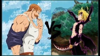 ESCANOR VS MELIODAS EN ESPAÑOL FULL COLOR [upl. by Siuqram]