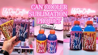 Easy Diy Sublimating Koozie Can Coolers For Beginners [upl. by Kerat]