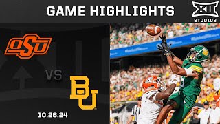 Oklahoma State vs Baylor Highlights  2024 Big 12 Football [upl. by Asel282]