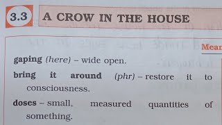 7th STD English Workbook 33 A Crow In The House omeducation8606 [upl. by Shamus]