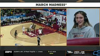 WBB Elizabeth Kitley InGame Interview NCAA Round 2 [upl. by Spillar206]