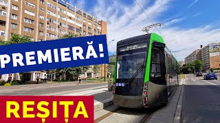 REȘIȚA ❌ PRIMA CĂLĂTORIE CU NOUL TRAMVAI LINIA DE TRAMVAI UNIVERSITATE  INTIM ❌ 1 IUNIE 2024 [upl. by Rankin]