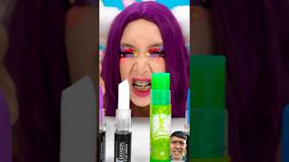 Lipstik hijau ⁉️makeup lipstick beauty makeuphacks schoollife funny shortsvideo feedshorts [upl. by Bach142]