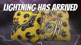 The Storm of New Bags Continues  Reynolds Lightning Cornhole Bag Review  Episode 24 [upl. by Anipsed644]