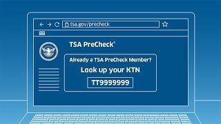 TSA PreCheck Travel with Ease – Known Traveler Number [upl. by Niad]