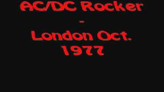 ACDC  Rocker Live oct27 1977  London [upl. by Hayimas]