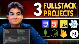 Build these awesome Full Stack projects ASAP [upl. by Soilisav]