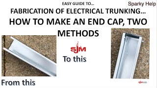 Make Electrical Trunking End Caps Two Methods [upl. by Ailec932]