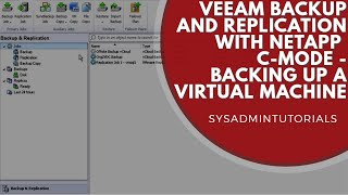 Veeam Backup and Replication 8 with NetApp Clustered Ontap  Backups  Part 1 [upl. by Naneik363]