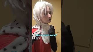 Yeah I dont do gender stereotypes nonbinary cosplay cosplayer fnafcosplay animecosplay [upl. by Alegnave]