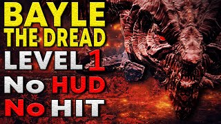 Elden Ring DLC  LVL1 BAYLE THE DREAD Solo No Damage No HUD Club [upl. by Atsahc]