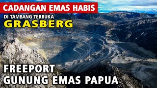 Cadangan EMAS Habis Tambang Terbuka GRASBERG FREEPORT Gunung Emas Terbesar Di Dunia Papua Indonesia [upl. by Leibman]