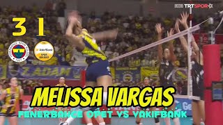 Melissa Vargas  fenerbahce opet vs Vakifbank  Turkish volleyball League 2024 [upl. by Ateval784]